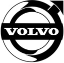 Nálepka s logom VOLVO, veľkosti, farba: čierna, veľkosť: 30