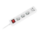 REBEL PREdlžovací kábel 3GN 2USB 5M VYP