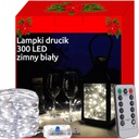 DELUXE Lampy 300 LED Micro Wire USB studená biela