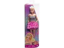 Barbie Fashionistas Top bábika s bielymi a čiernymi pruhmi