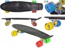 SKATEBOARD FISZKA SVIETIACE KOLESÁ DOSKA 22 palcov LED