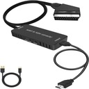 Adaptér prevodníka SCART na HDMI EURO AV PAL NTSC