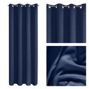 PRIPRAVENÁ ZÁCLONA S GLUTHS 135X250 LOGAN NAVY BLUE