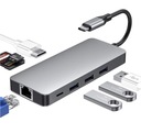 ADAPTÉR 9v1 USB-C Thunderbolt 3.0 HDMI 4K USB SD