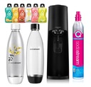 SODASTREAM TERRA karbonátor Co2 kartuša FUSE BLACK and NEON BOTTLE + 6x Bolero