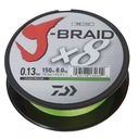 Daiwa Chartreuse J-BRAID X8 oplet 0,13MM 150M