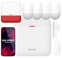 Hikvision AX Pro WiFi Alarm Kit 4x PIR detektor vonkajšia siréna. App