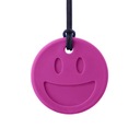 Terapeutický náhrdelník s kúskami SMILEY FACE Fuchsia