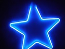 OUTDOOR STAR BLUE OBOJSTRANNÁ 30 cm NEÓNOVÁ LED - TRVALO SVETLA