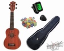 SOPRANO UKULELE + DOPLNKY + ! - mahagón!