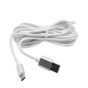 Kábel USB typu C na nabíjanie PS5, 3m, Silver Braid