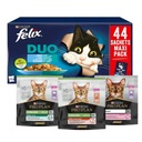 Mokré jedlo pre mačku Felix Fantastic Duo Fish 44x85g + Freebies