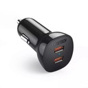 Choetech 2x USB Type C Rýchla autonabíjačka