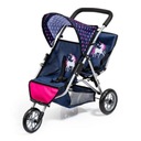 BAYER KOČÍK PRE BÁBIKA TWIN - JOGGER DUO BLUE