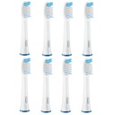 8x HLAVA NA ČISTÚ ZUBNÚ KEFKU ORAL-B BRAUN PULSONIC CLEAN, ORIGINÁL