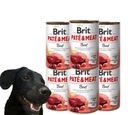 Brit PATE & MEAT BEEF mokré krmivo pre psov HOVÄDZIE 6x400g GRAIN FREE