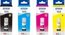 4x EPSON 103 INK L5190 L3160 L3156 L3150 L3110 FV