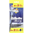 GILLETTE BLUE3 SMOOTH fóliový holiaci strojček (6 ks)