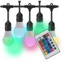 REŤAZ GARDEN GARLAND ​​10M + RGB ŽIAROVKY + DIAĽKOVÉ OVLÁDANIE