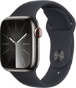 Inteligentné hodinky Apple Watch Series 9 GPS + Cellular 41 mm grafitová oceľ, čierny remienok