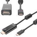 ADAPTÉROVÝ KÁBEL USB-C 3.2 TYPC 18 GBS NA HDMI ALT MODE 4K DIGITUS 5m