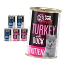 John Dog for Cats Mousse Telef Cant Turecko kačica 6x400g Kitty Food