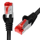 RJ45 CAT 6 S/FTP kábel AWG27 LSZH čierny 10m