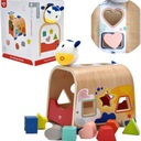 TOOKY TOY Wooden Shape Sorter Fudge Blocks Shapes 6 ks.