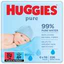 HUGGIES Vlhčené obrúsky 6x56 ks Pure