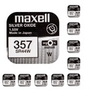 MAXELL 357 SR44W 1,55V 10KS BATÉRIA