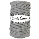 5 mm pletená šnúrka Lovely Cottons Dark Grey