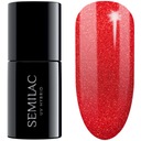 346 SEMILAC HYBRID POLISH CHIC RED GLITTER 7ML