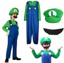 LUIGI M Kostým 6 - 8 rokov OUTFIT Prevlek 110 - 120 cm Super Mario Bros