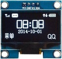 OLED DISPLEJ 0,96 BIELY I2C SSD1306