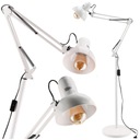 Lampa stojaca LED stojaca lampa 1xE27 185CM stabilná + nastaviteľná BIELA