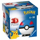 Ravensburger 3D puzzle Ball 54 Pokémon modrý