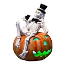 Halloween tekvica Skull Lamp Ornament Živica
