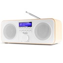 Digitálny stereo FM DAB+ rádiobudík biely Audizio