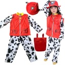 PAW PATROL MARSHALL OUTFIT PROM ŠATY + CHRBTOVÝ ČIAPOK 116-122 KOSTÝM