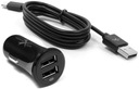 2xUSB nabíjačka do auta + 1m USB-C Type-C KÁBEL