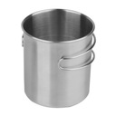 Hrnček Mil-Tec Steel so sklopným uchom 800 ml