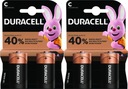 Duracell C LR14 R14 Extra alkalická batéria 2 ks x2