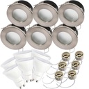 6x Hermetické LUMINAIRE + 8W GU10 LED žiarovka do kúpeľne