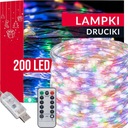 DRÔTOVÉ LAMPY 200LED VIACFAREBNÉ MIRKO STRUNOVÉ SVETLÁ SVETLO + DIAĽKOVÉ OVLÁDANIE