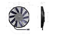 Axiálny ventilátor 255mm 12V, sací 90050399 / 263