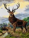 KRÍŽOVÉ VYŠÍVACIE PLÁTNO 30x40 DEER - 2944