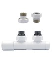 Regulačné ventily 50mm TWINS biele ľavé GZ1/2