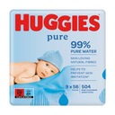 HUGGIES Pure Triplo vlhčené obrúsky 3x168 ks