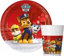 Sada narodeninových pohárov a tanierov PAW PATROL, 1.-99. narodeniny PAW PATROL