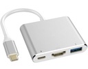 USB C ADAPTÉR HDMI+USB 3.0+PD 4K HUB MacBook 3v1